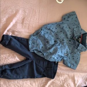 Dkny 0-3 month baby boy outfit